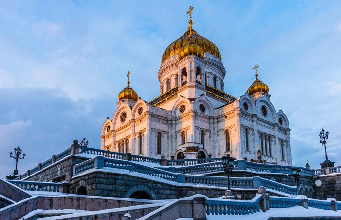 Ouro e neve. A Catedral do Cristo Salvador - o que ver em moscovo.