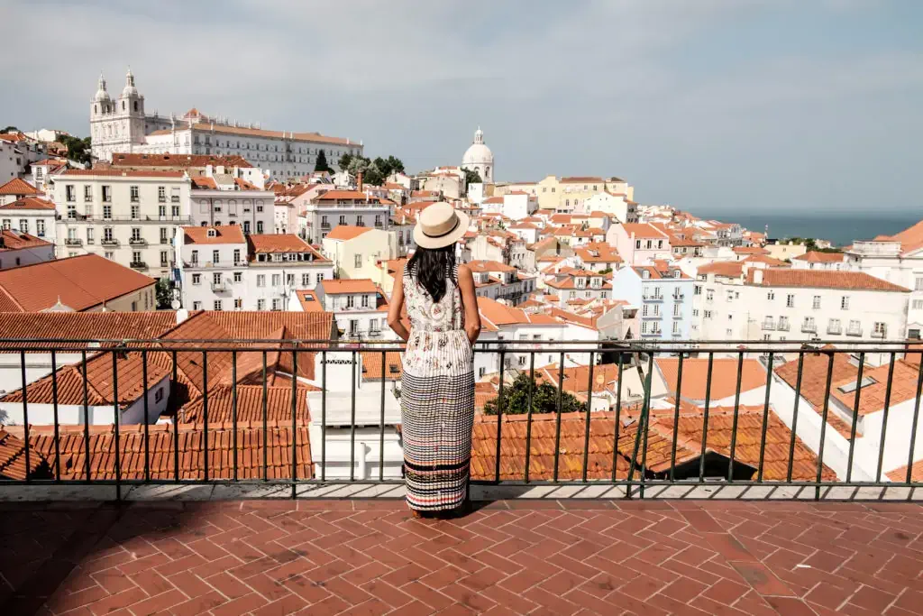 Viewpoint from Miradouro de Santa Luzia terrace